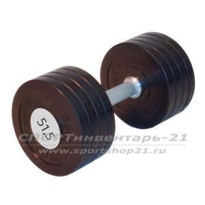 gantel professionalnaya obrezinennaya 51,5 kg nerazbornaya