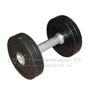 gantel professionalnaya obrezinennaya 6,5 kg nerazbornaya