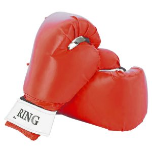 Боксерские перчатки RING красные фото