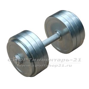 Гантель разборная оцинкованная 37 кг