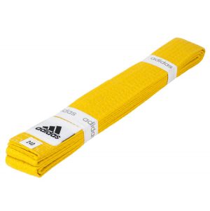 Пояс для единоборств Club adiB220 желтый