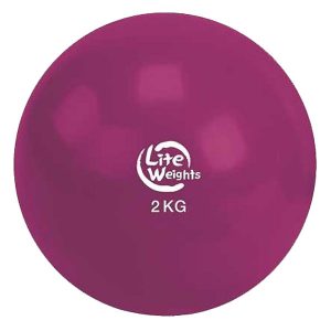 Медбол 2кг 1702LW (вишневый d-14см)