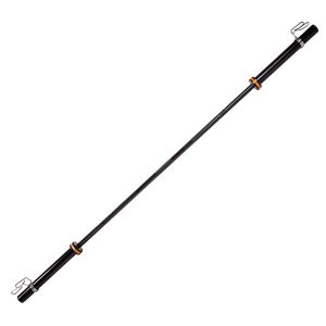 Гриф для штанги ZSO BLACK, D-50, L-2200 (гладкая втулка, до 500 кг, замки-пружины)