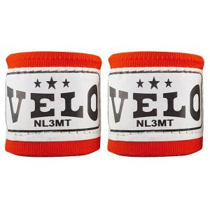 Бинты боксерские VELO 3м (хлопок) красные