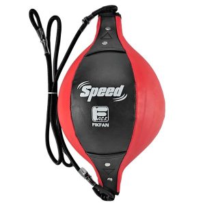 Груша боксерская пневматическая SPEED, кожзам, на резинке