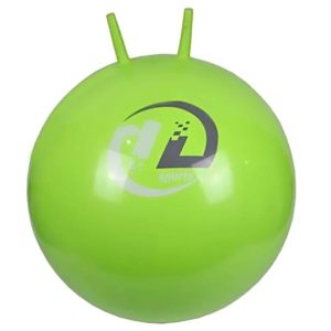 Мяч-попрыгун BB-004GR-51 с рожками (55см, салатовый)