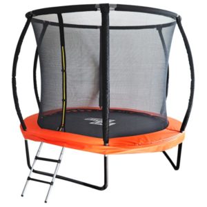 Батут 8FT-2,44м GLOBAL с сеткой (внутрь) и лестницей
