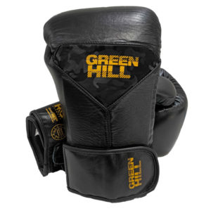 Боксерские перчатки Power Padded Training (нат.кожа) чёрно-золотые BGPP-2021-0070