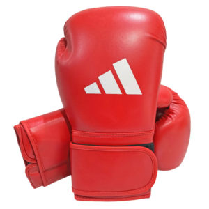 Перчатки боксерские Adidas (кож.зам) красные