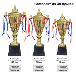 Комплект из 3х Кубков (51, 55, 59 см) 7701 серии
